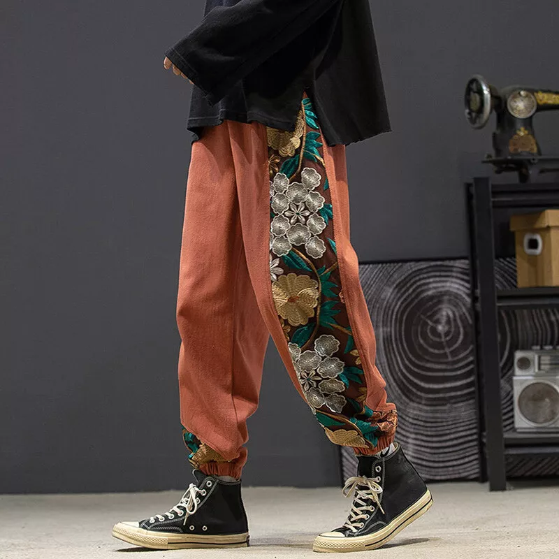 Loose cuffed joggers sales