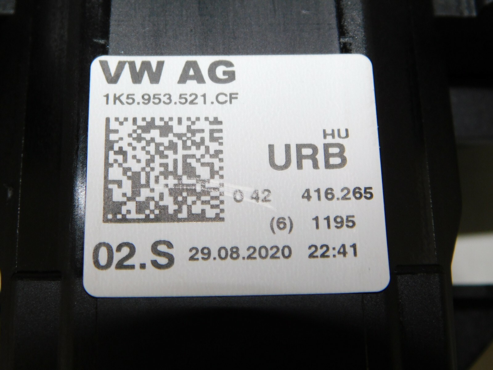 NEU Lenkstockschalter Schleifring VW Skoda 1K5953521CF 1K5953502H ...