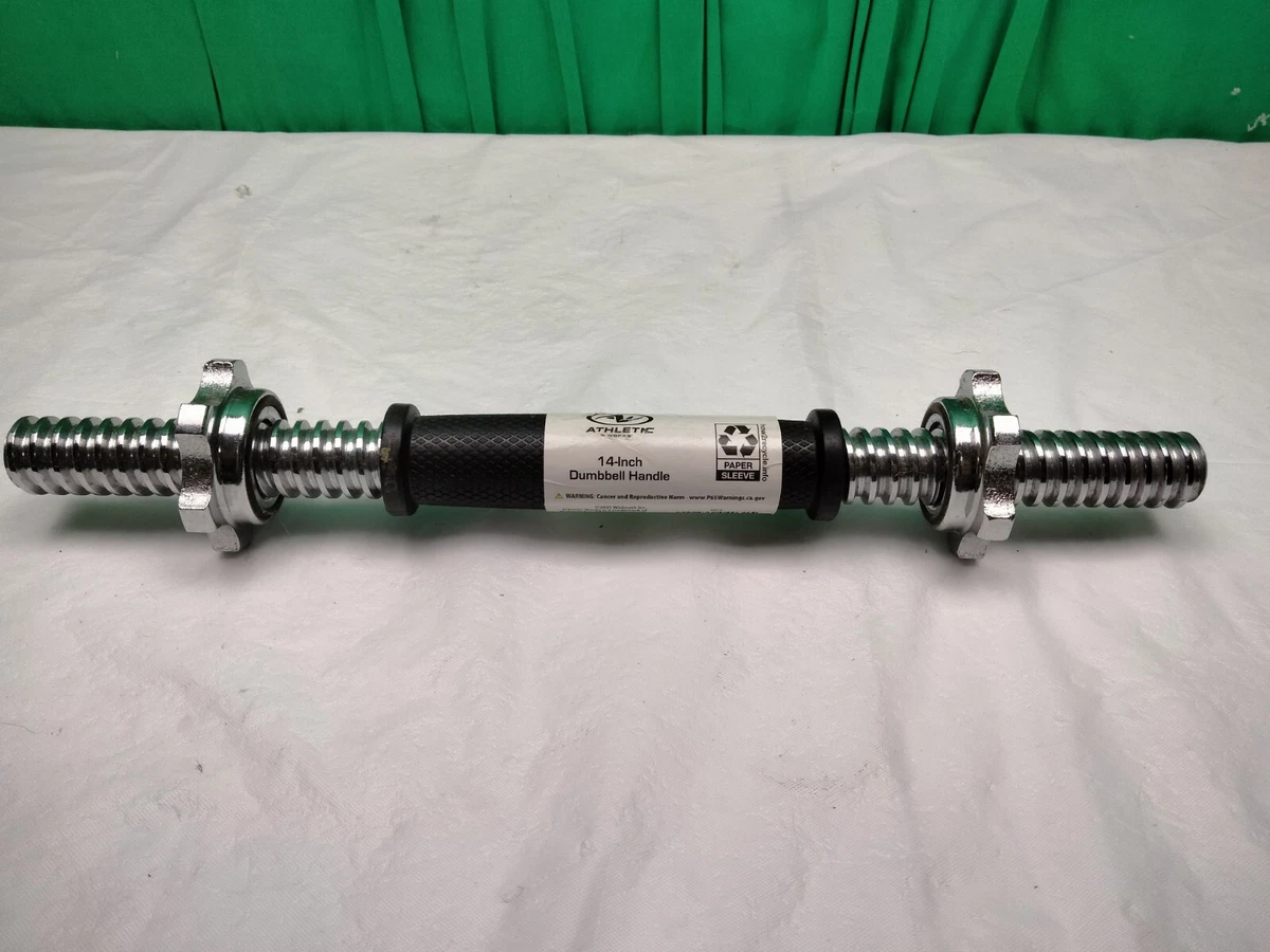 Athletic Works 14 Inch Spinlock Dumbbell Handle Fit 1