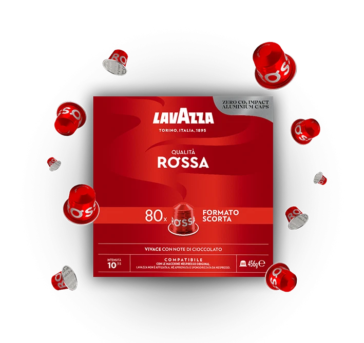 80/240/480 LAVAZZA IN ALLUMINIO QUALITA' ROSSA COMPATIBILI NESPRESSO®