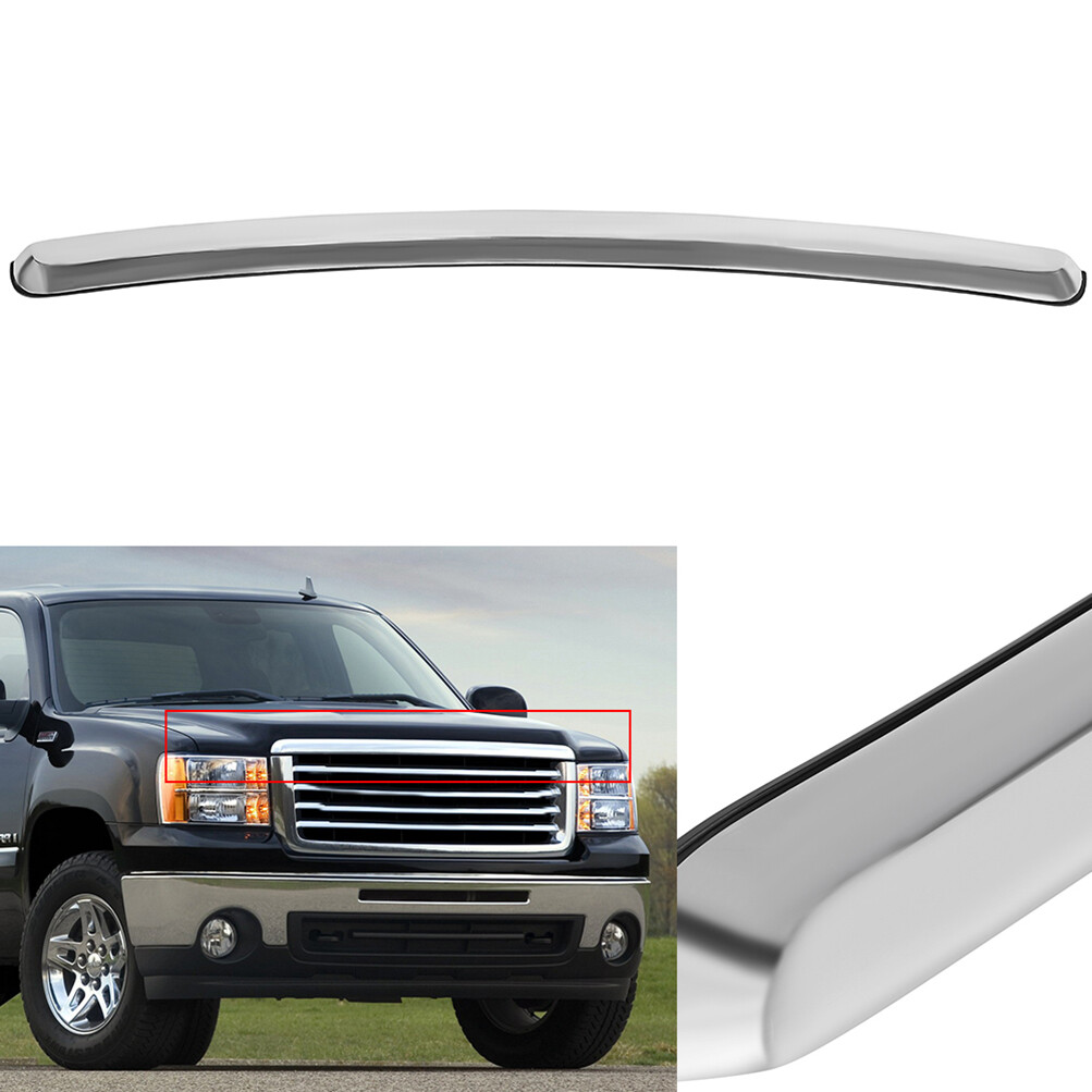 86564533 2007-2013 GMC Sierra Pickup ABS Chrome Hood Trim Molding Grille Cover ...