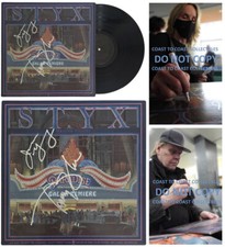 Tommy Shaw & James Young Signed Styx Paradise Theatre Album COA Proof Auto Vinyl