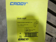 (100) Erico Caddy 35016P Screw on Box Support for 1" Conduit NEW!!! Fresh Stock
