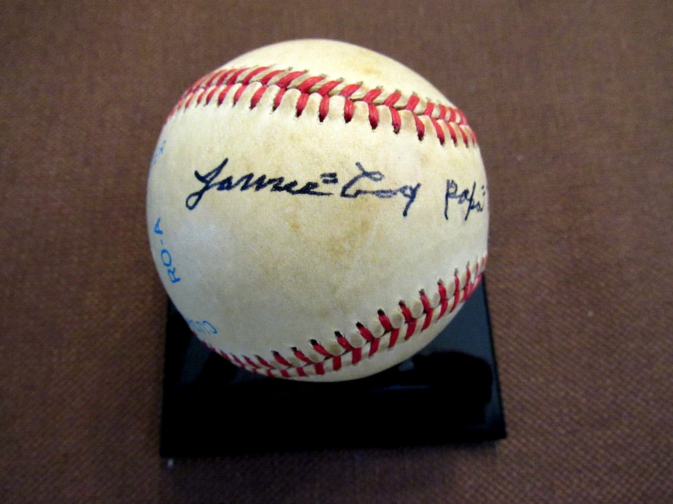 JAMES COOL PAPA BELL STARS GRAYS HOF SIGNED AUTO MACPHAIL OAL BASEBALL JSA LOA - Image 3 of 4