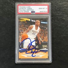 2009-10 Panini #93 Dahntay Jones Signed Card AUTO 10 PSA Slabbed Pacers