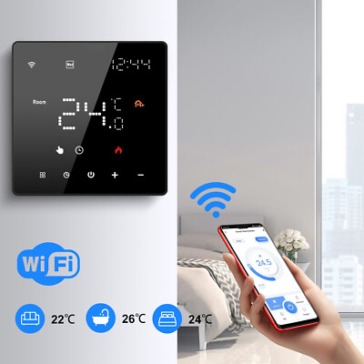 Digital Raumthermostat Thermostat Fussbodenheizung Unterputz LED Wandheizung DHL