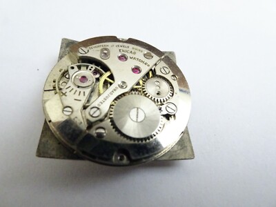 defect vintage enicar  17 jewels  manual 70 s not working ohne function (z496)