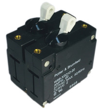 W68-X2Q12-20 Circuit Breaker Hydraulic Magnetic 2Pole 20A 277VAC
