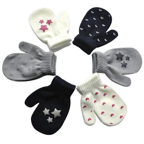 Gloves MITTENS Mitts Babies Kids Baby Children Toddler Girls Boys Winter Warm - Picture 10 of 18