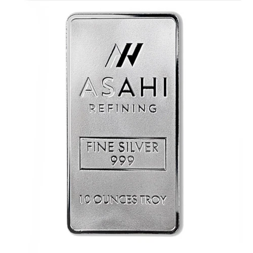 10 oz Asahi Silver Bar .999 Fine Silver - Sealed - In Stock