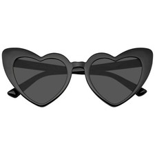 Sunglasses Heart Cat Eye Womens Fashion Mod Super Heart Shape Cat Eye Sunglasses