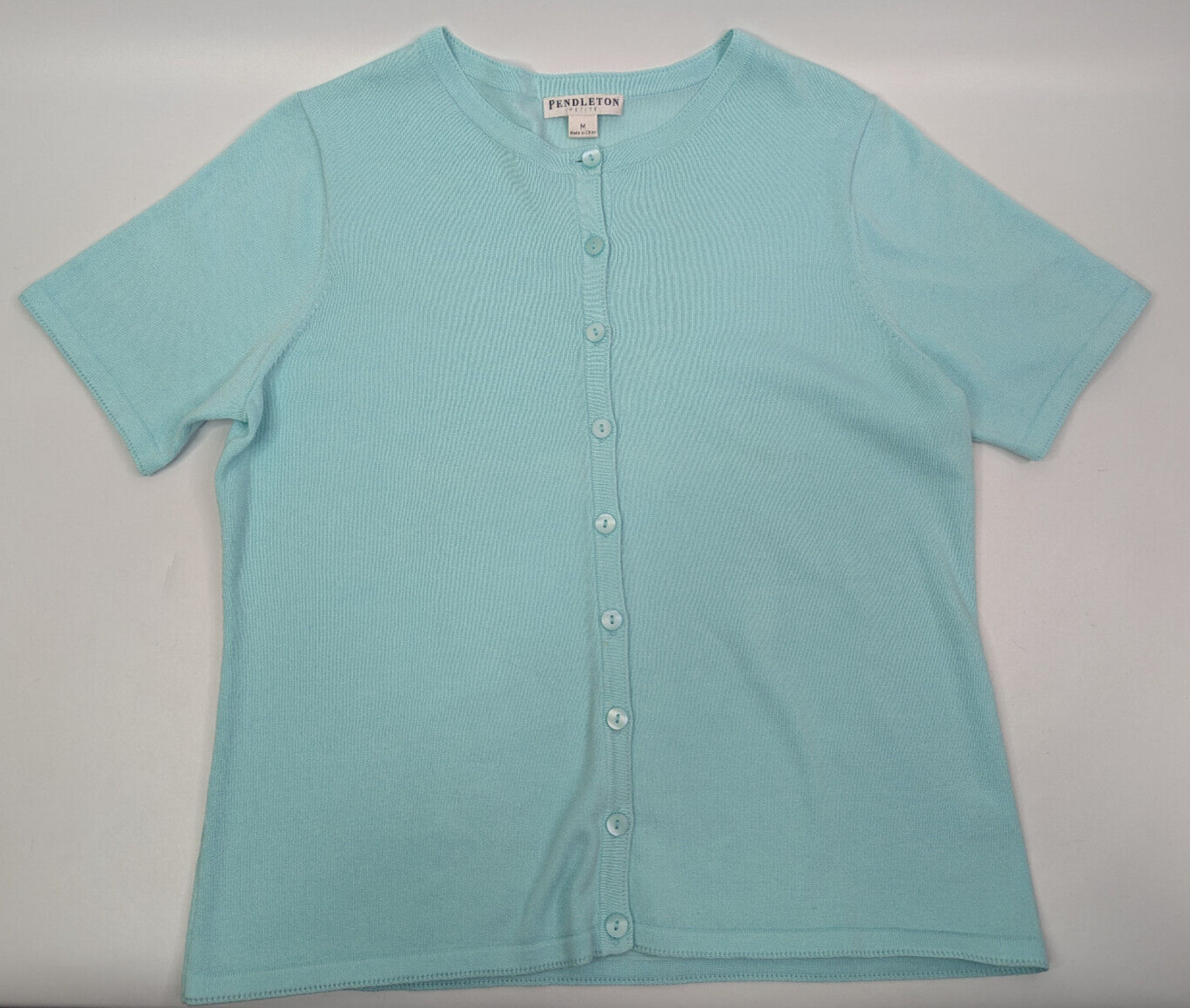 Pendleton Button Cardigan Womens Medium Petite Li… - image 1