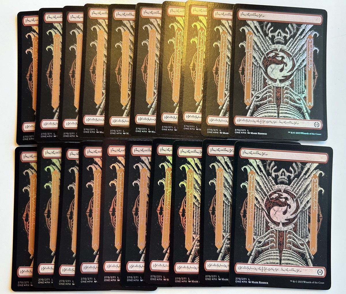 フィラーカード　mtg MTG Swamp 269/271 Phyrexia: All Will Be One Full Art Showcase Foil