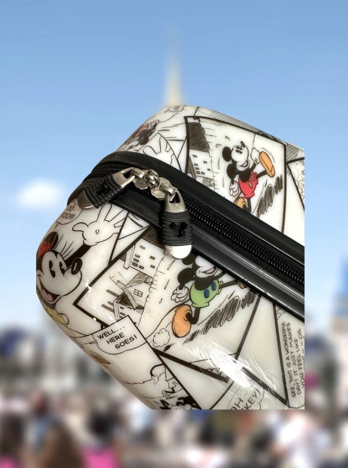 Maleta rígida grande de 23x16 pulgadas Mickey Mouse de los parques de Disney RARA Foto 2 de 4