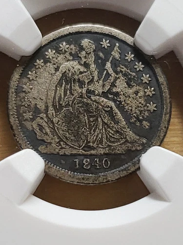 1840P Silver Seated Liberty Dime NGC graded Very Fine Details