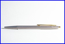 1975 MONTBLANC Ballpoint Pen NOBLESSE in Steel & Gold With Clip Mechanism