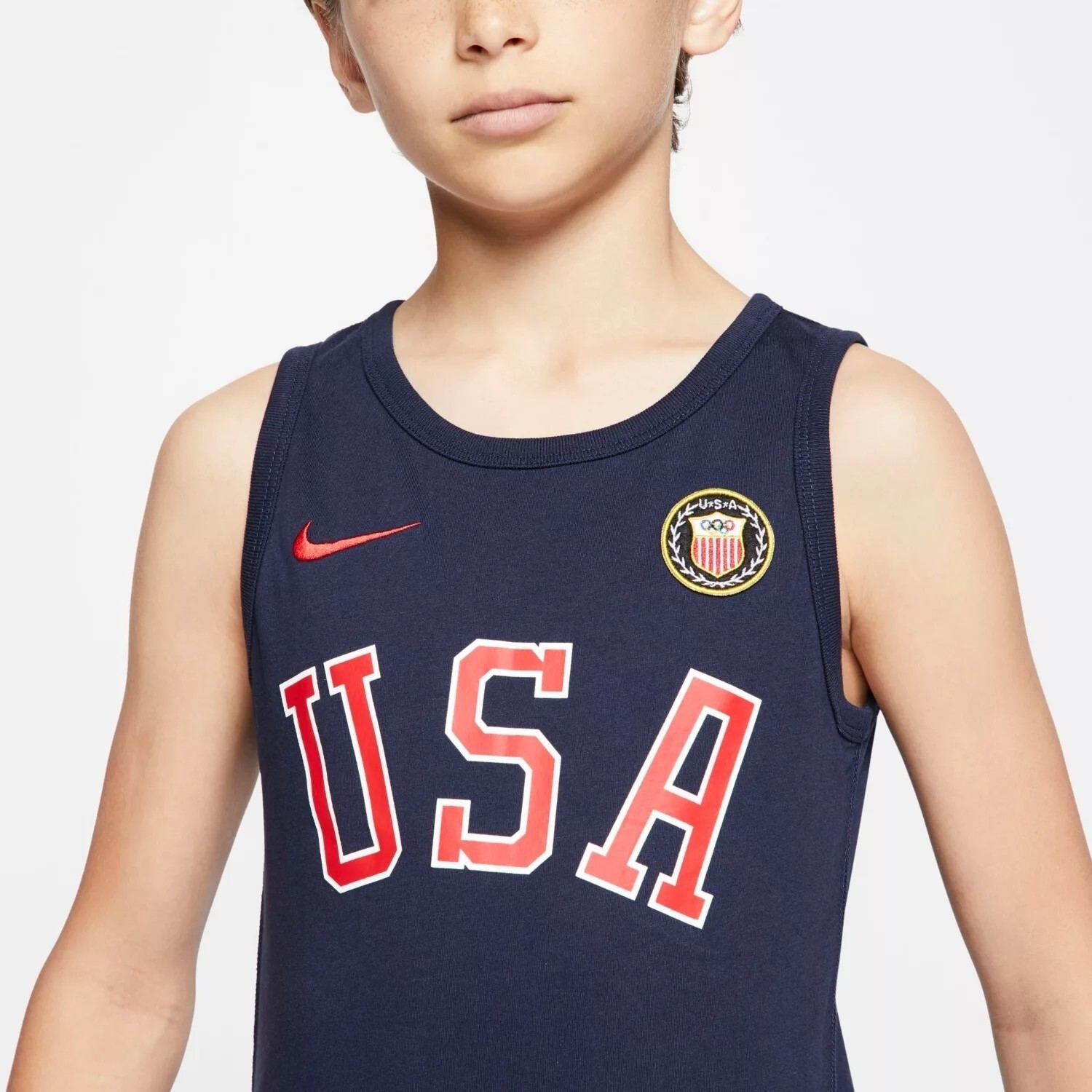 Nike Boys Sportswear Olympic USA Graphic Tank Top Large Navy NEW eBay