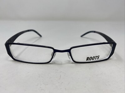 ROOTS RT411 NAVY CEN 51-18-130 Blue/Silver Full Rim Eyeglasses Frame OY32
