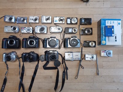 25x Digital Camera, Point and Shoot, DSLR, Parts, Faulty, Lot Bundle