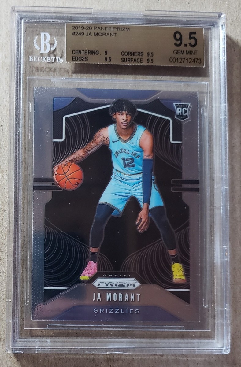 2019-20 Panini Prizm Ja Morant RC BGS 9.5 Memphis Grizzlies