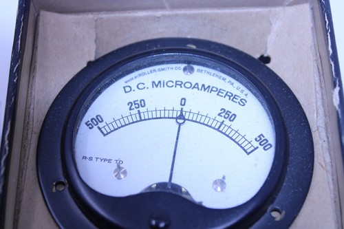 ROLLER SMITH Model 25 DC 0-500 Microamperes Meter - Picture 5 of 9