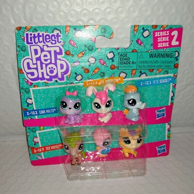 LIttlest Pet Shop 2 Sets Mini Pets Series 2 CARA/JAN/PETE & TEX/AYA/AMBER NEW 