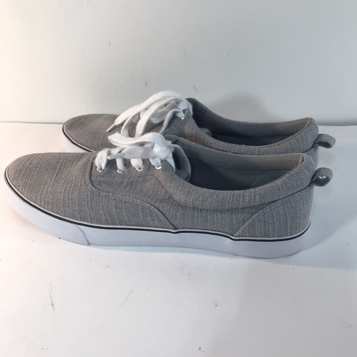 Old Navy Canvas Lace Up Shoes Universal Thread Gray Canvas