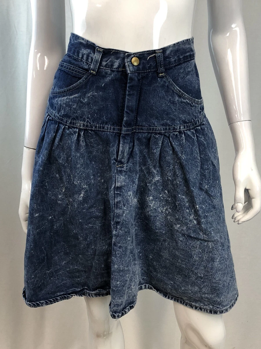 80s top jean skirt