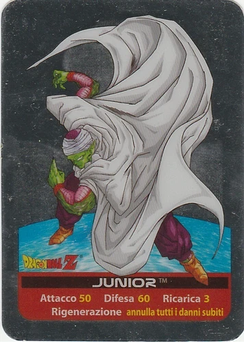 Lamincards Dragon Ball Z Edibas Serie Argento JUNIOR N 22 ARGENTATA