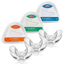 Mouth Guard for Clenching Teeth at Night,Teeth Straightener for Adults,3-Pack