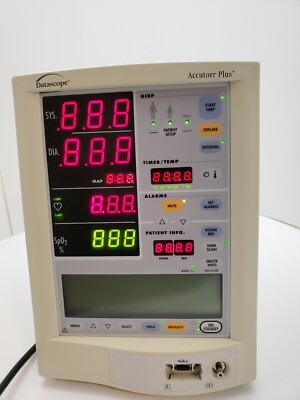 Datascope Medical Accutorr Plus Vital Signs Monitor 0998-00-0444-L61