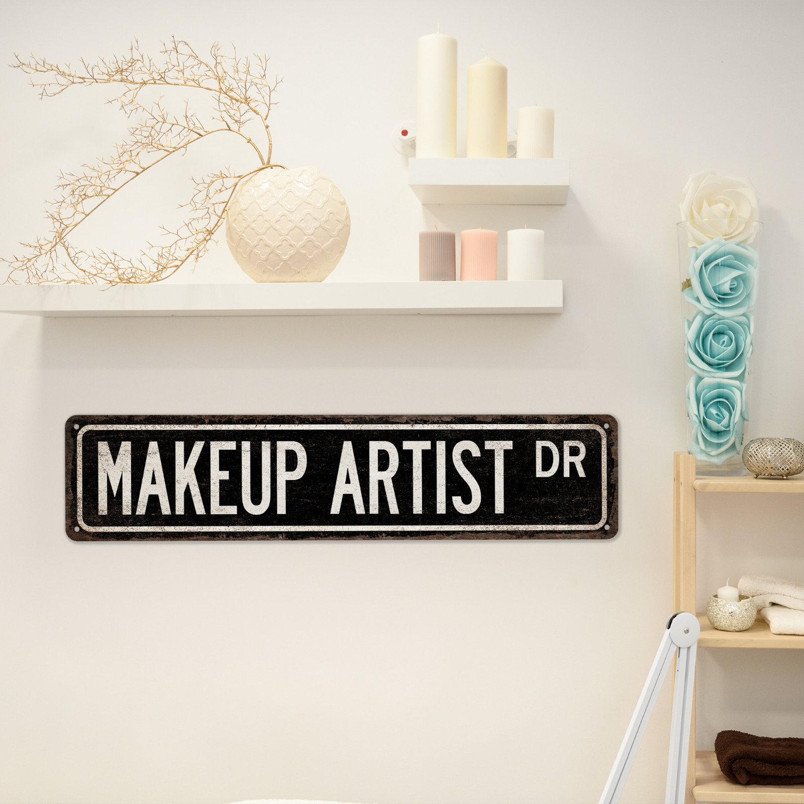 Makeup Artist Street Sign Gift for Makeup Artist Beauty Salon Sign 104180021036