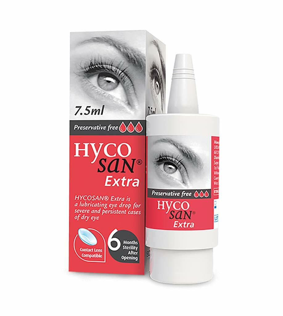 **2X Hycosan Extra Preservative Free Lubricating Eye Drops - 7.5ml**