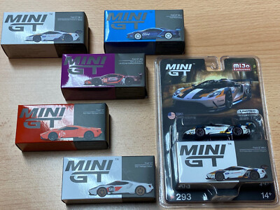 1/64 MINI GT Ford GT Varianten Heritage/MkII/Race OVP Top Details