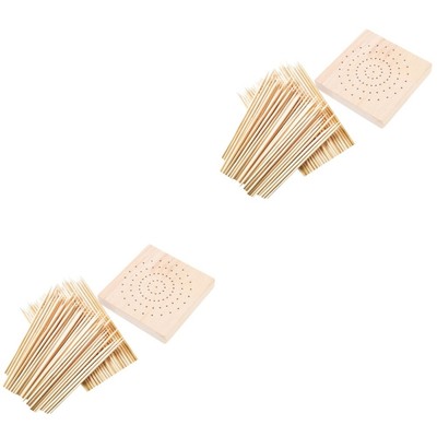  2 Sets Keilplatte Aus Ton Ton-Trocknungstisch DIY Puppenmodell