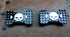 Reposapiés para Yamaha XV950 Yamaha Bolt-R estriberas cubierta plata estilo calavera