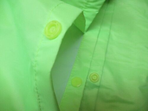 Heavy Duty Rain Suit (CMT) Over Trousers & Hooded Jacket- Bright Green* - XL - Picture 6 of 6