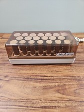 Vintage Conair Cushion Curl Hair Hot Rollers W/ 16 Clips Tested Works