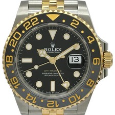 ROLEX GMT-Master2 126713GRNR Black Gold/Stainless Steel Automatic Mens #OK086
