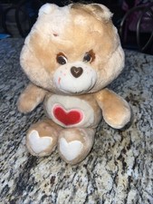 13" PLUSH VINTAGE 1980s Care Bears TENDERHEART  LOVE A LOT HEART Baby GIFT TOY