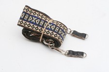 VINTAGE Woven Camera Strap Hippie Color Pattern Leather Ends Adjustable