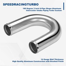 180 Degree 3 Inch U-pipe Shape Aluminum Intercooler Intake Piping Turbo Custom 180 Degree 3 Inch U-pipe Shape Aluminum Intercooler Intake Piping Turbo Custom