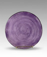 Vintage 11.25" Round Accent Dinner Plate by Cabernet Solid Purple NOS