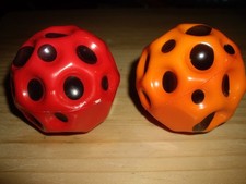 T32 NEW 2 Anti-Gravity Moonstone Bouncing Ball 2.5" tall 66mm Red  Orange