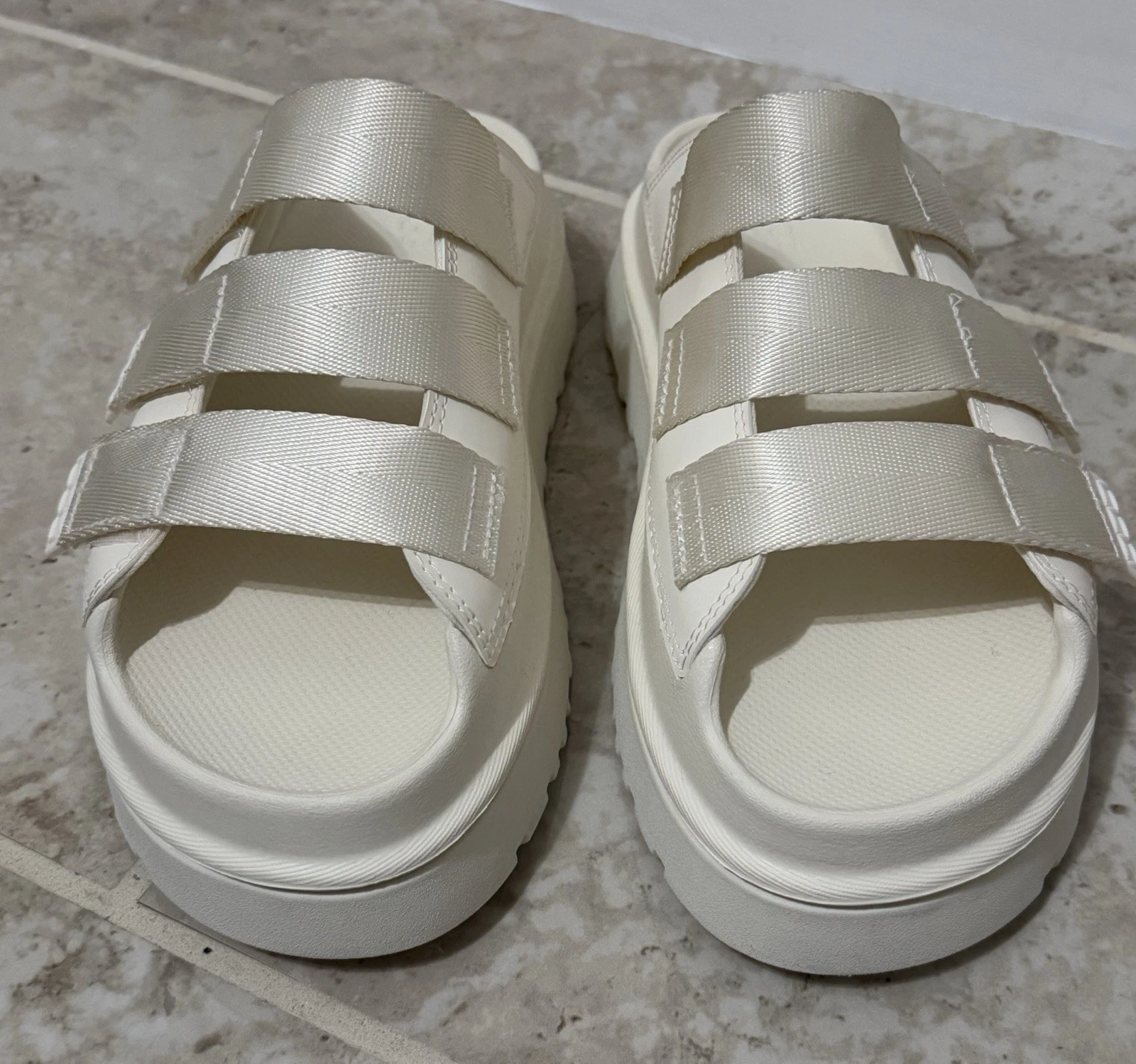 UGG Women’s Goldenglow Slide Sandals (Size 8).