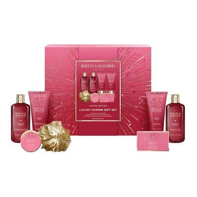 Baylis & Harding Midnight Cherry Luxury Pamper Gift Set - Vegan Friendly