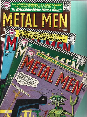 4 Metal Men 5 21 23 24 Wholesale DC 1963 to 1967 Robot 7.0 to 7.5 Batman Robin