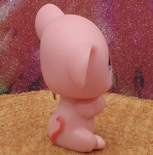 Authentic Littlest Pet Shop LPS, Strawberry Pink MOUSE #633 - Picture 2 of 5