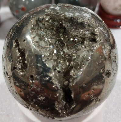 Pyrite Sphere Crystal Ball Gemstone Orb Chakra Reiki
