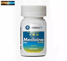 Meclizine for Motion Sickness Relief 100 Tablets by Reliable 1 | UK Seller